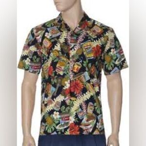 Royal Hawaiian Creations Hawaiian Short Sleeve Button Down Shirt